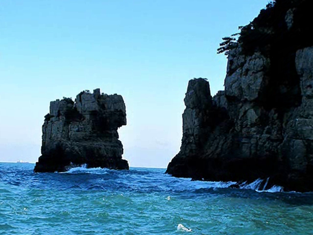 巨済島の獅子岩