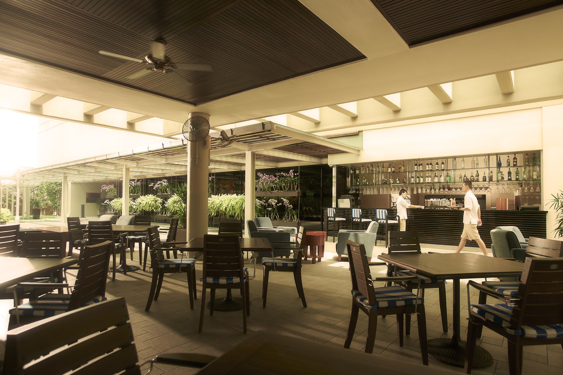 パン・パシフィック・シンガポール Pan Pacific Singaporeのプールサイドバー