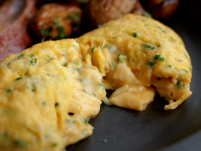 アンダーズ東京の朝食ブッフェのオムレツ