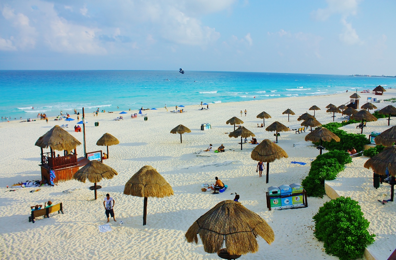 カンクンのビーチの風景