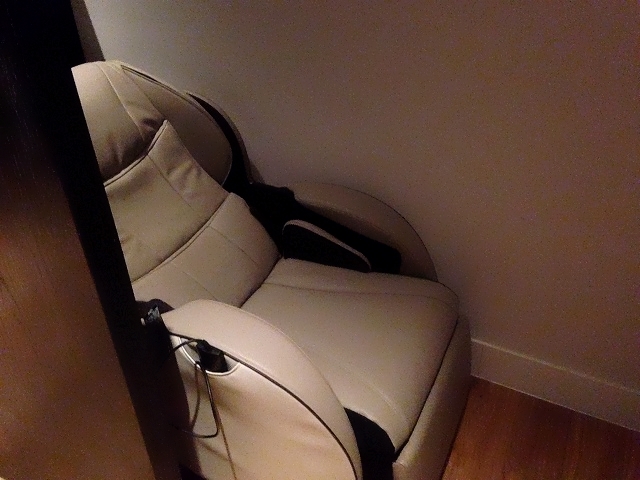 アンダーズ東京のスパのマッサージチェアー