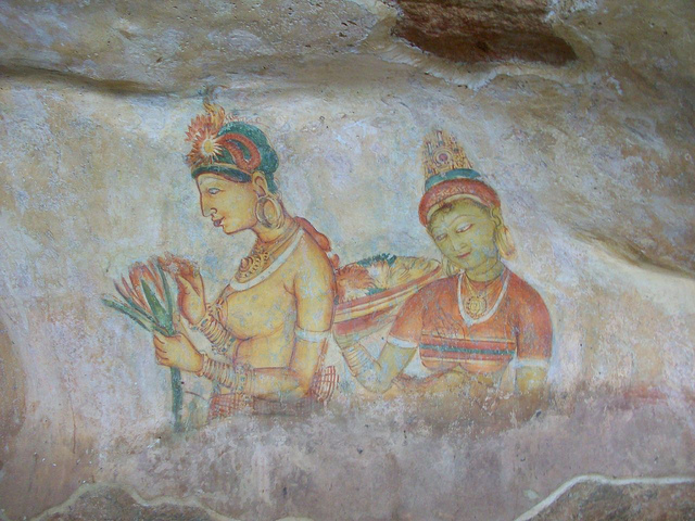 古代都市シーギリヤのフレスコ画シーギリヤ・レディ