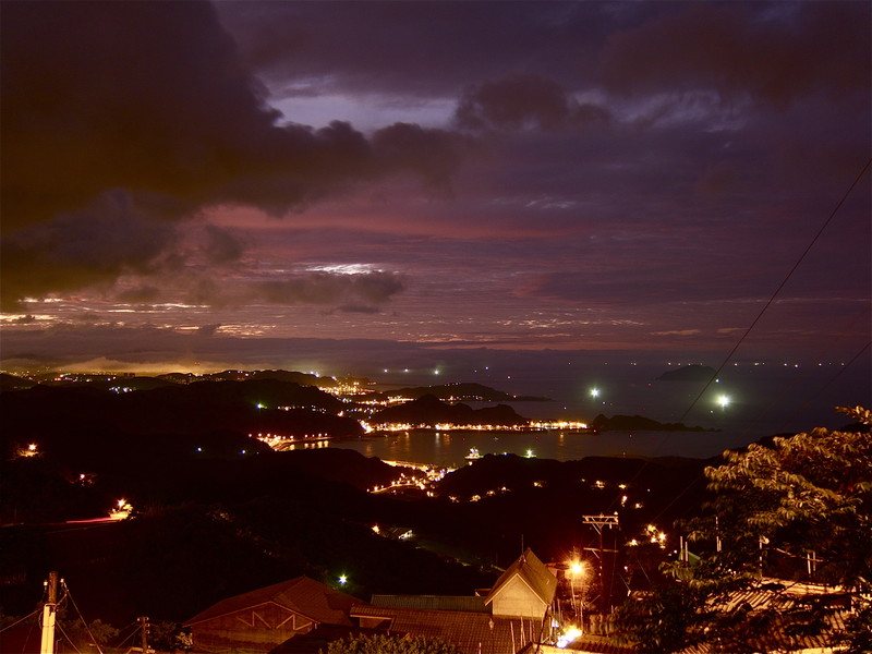 九份の頂上からの風景