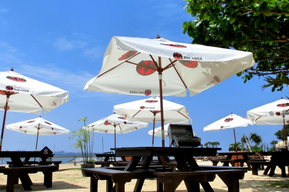 サンセットビーチのBBQスペース