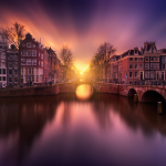 世界遺産の運河の街「アムステルダム」の夕暮れがロマンティックすぎる美しさ