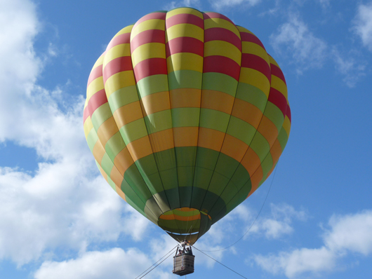 千本松牧場の熱気球