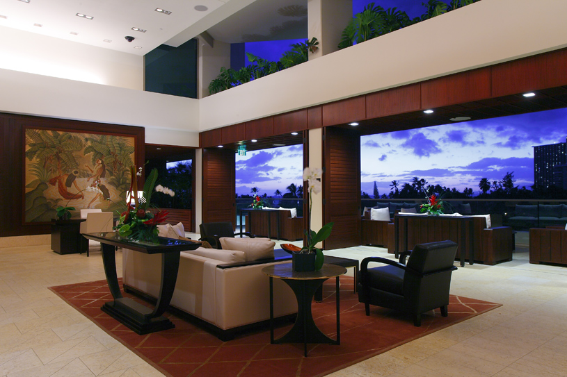 トランプ・インターナショナル・ホテル・ワイキキ・ビーチ・ウォークのロビー