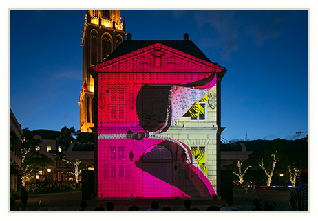 ハウステンボスの花と光の王国 2015のプロジェクションマッピング