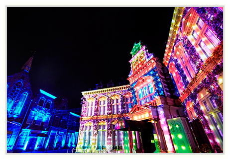 ハウステンボスの花と光の王国 2015のプロジェクションマッピング