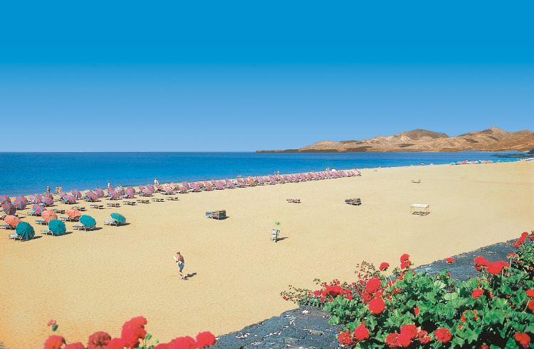 ランサローテ島のビーチ