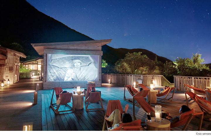 シックス センシズ コン ダオ 野外映画