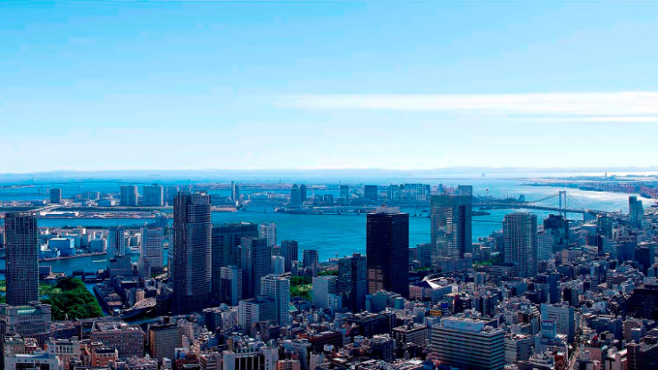 アンダーズ東京の客室からの眺め