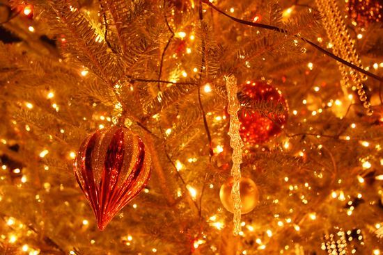 軽井沢高原教会のクリスマスキャンドルナイトのツリー