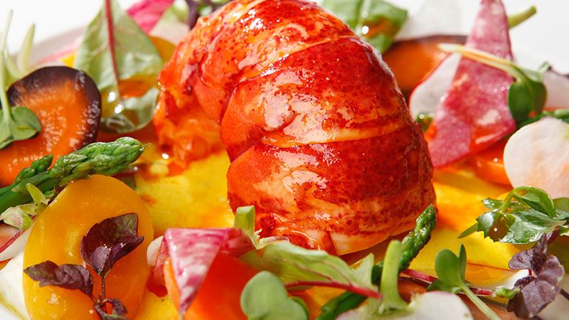 ル・リッチモンド・ジュネーブのレストランの料理