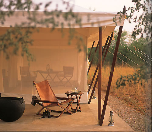 アマニカスの客室のパティオ