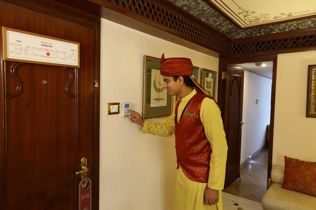 マハラジャ・エクスプレスで使用されている食器