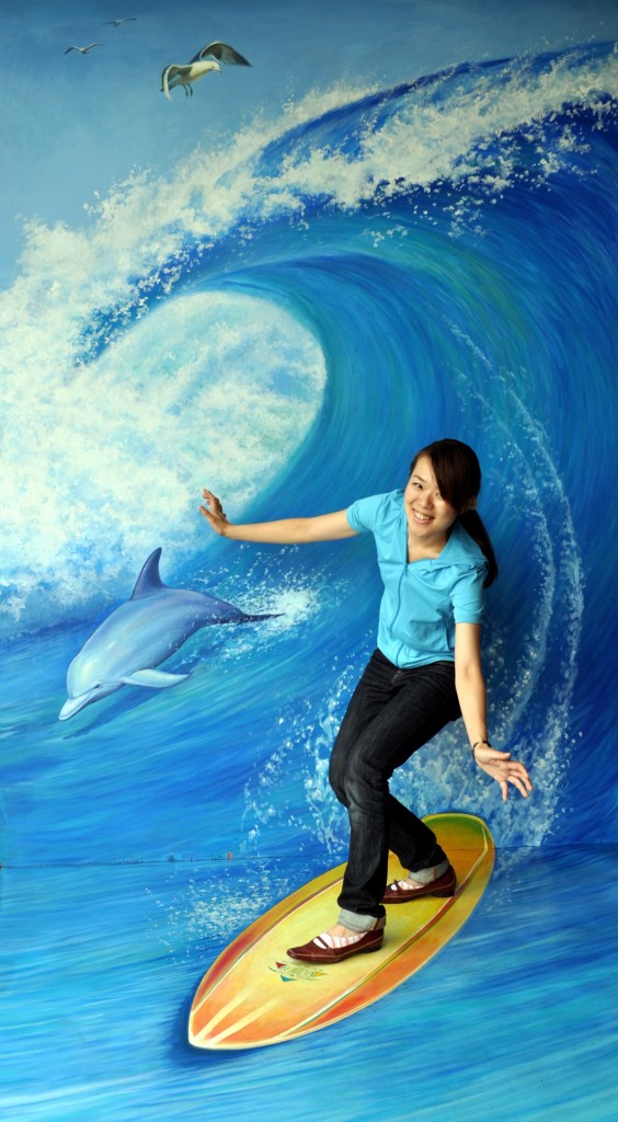 トリックアート展in渋谷ヒカリエ