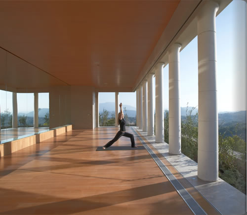 アマンゾイのヨガスタジオ