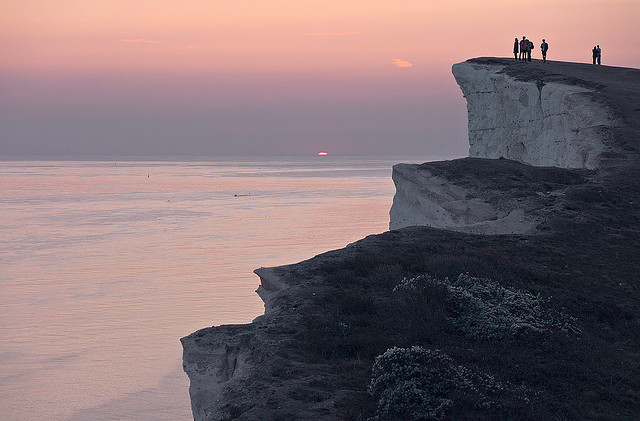 ビーチー・ヘッド Beachy Headの夕暮れ