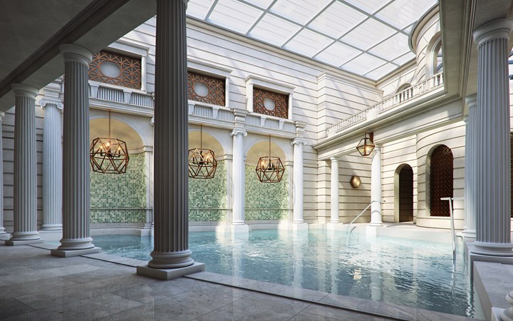 ザ・ゲインズボロー・バース・スパ The Gainsborough Bath Spaの温泉プール