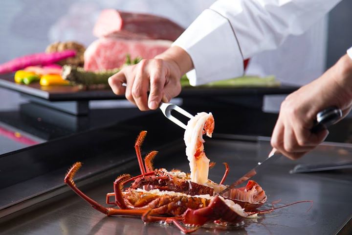 ザ・リッツ・カールトン京都の鉄板ダイニングの料理