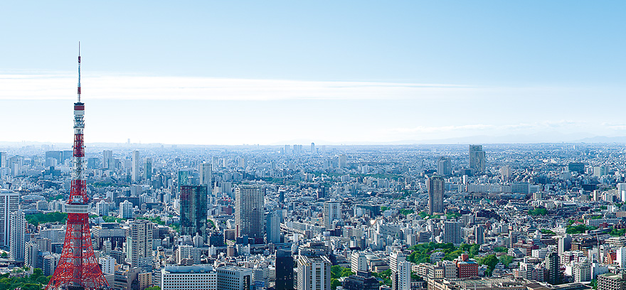 アンダーズ東京のウエディング会場からの眺め