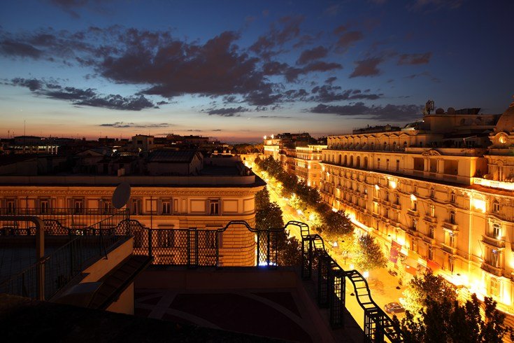 レジーナ・ホテル・バリオーニ・ローマ Regina Hotel Baglioni Romeからの眺め