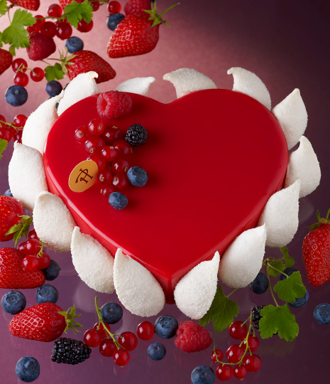 ピエール・エルメ・パリ ブティックのバレンタインケーキ