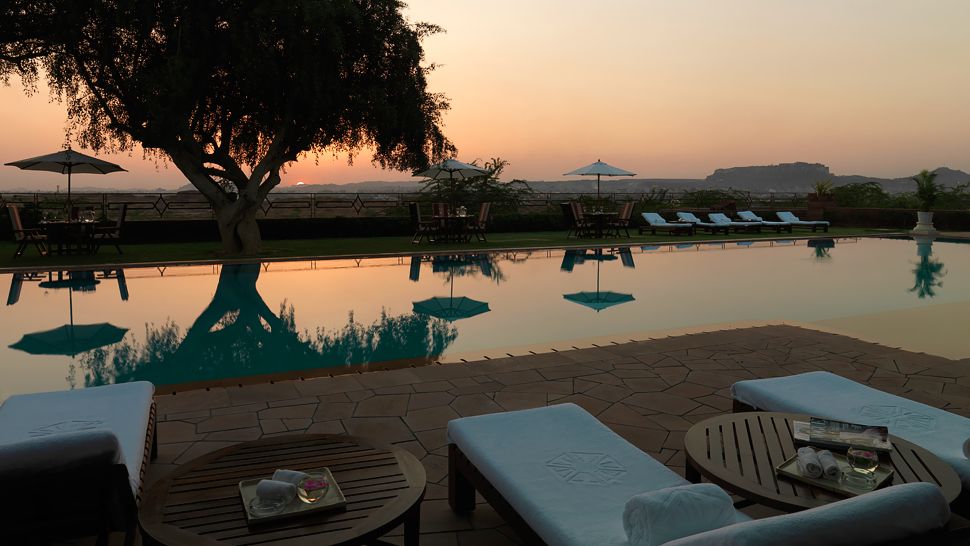 ウメイド・バワン・パレス Umaid Bhawan Palaceの屋外プール