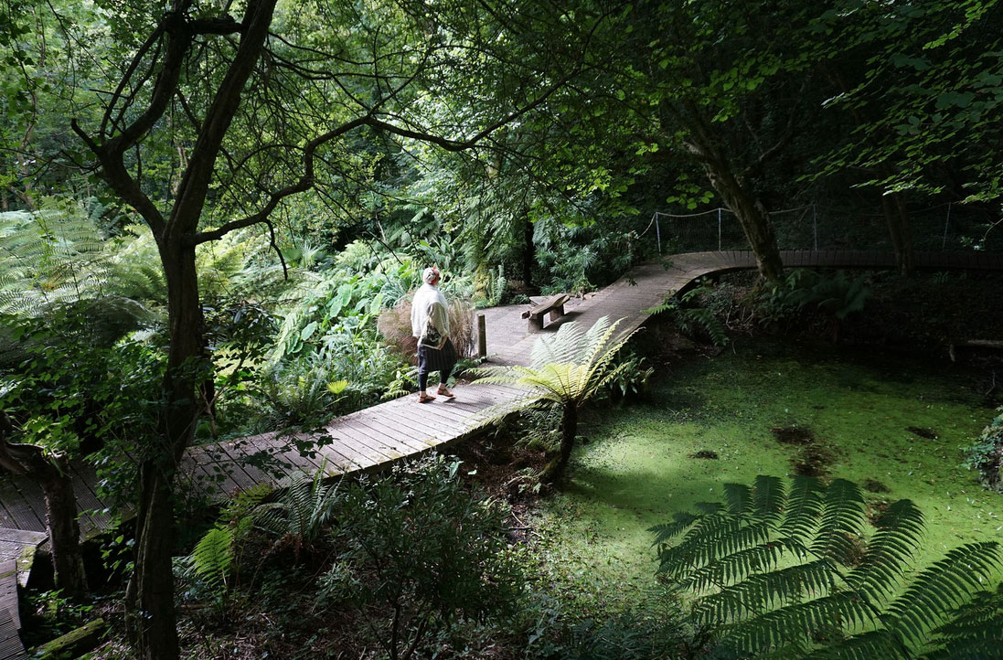 コンウォール地区のTremenheere-Sculpture-Gardens