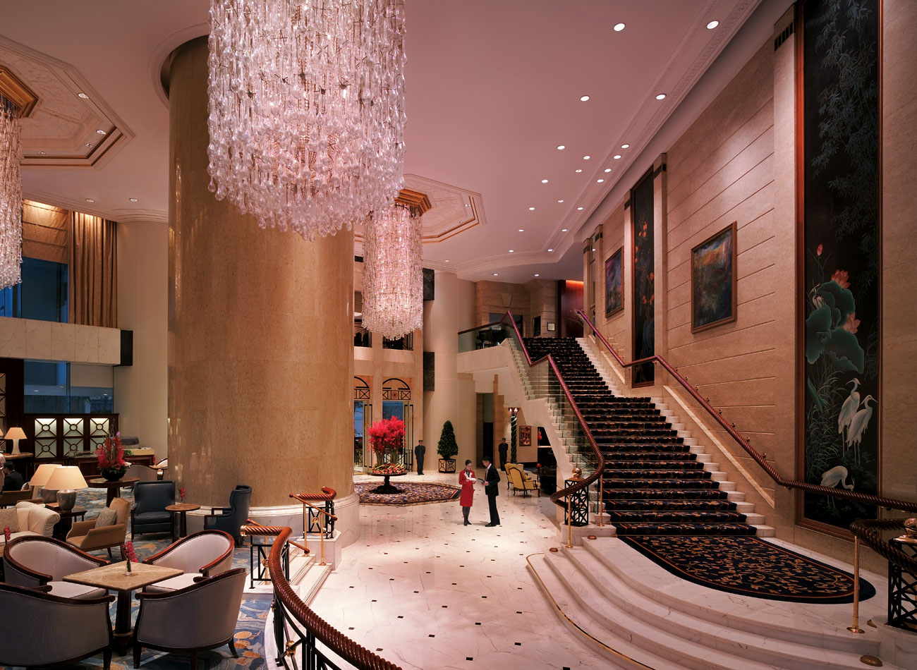 アイランド・シャングリ・ラ香港のロビー