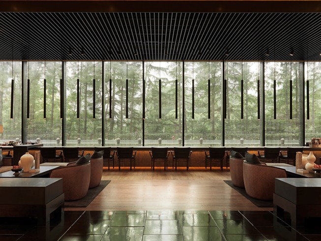 ・プリ・ホテル・アンド・スパ The PuLi Hotel and Spa 璞麗酒店のロビーラウンジ