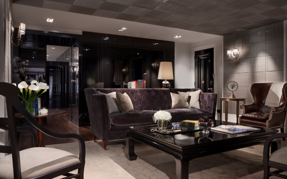 ローズウッド・ロンドンのガーデンハウス・スイートのリビング