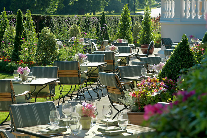 マンダリン・オリエンタル・ハイドパークの屋外テラス