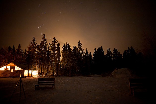 カナダホワイトホースの星空