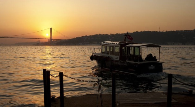 ボスプラス海峡の夕焼け