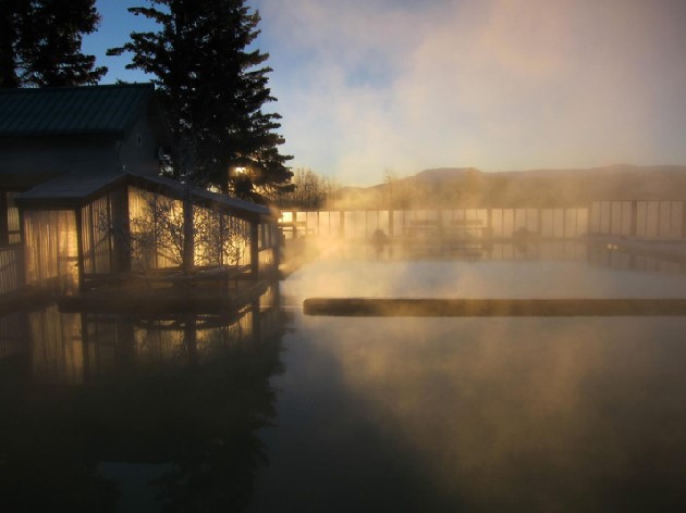 カナダホワイトホースにあるタッキーニ温泉