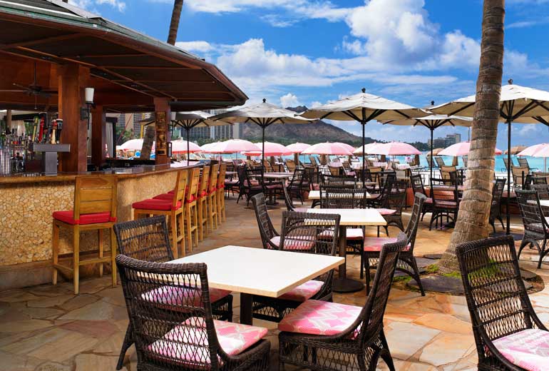 ザ・ロイヤル・ハワイアンのレストラン width=