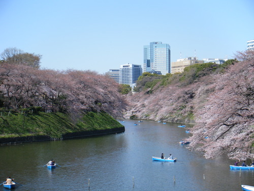 ホテルモントレ半蔵門付近の千鳥ヶ淵