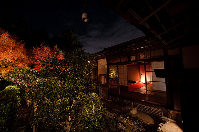 天得院の紅葉ライトアップ