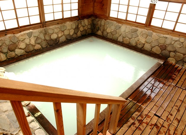 鹿の湯　白濁の湯