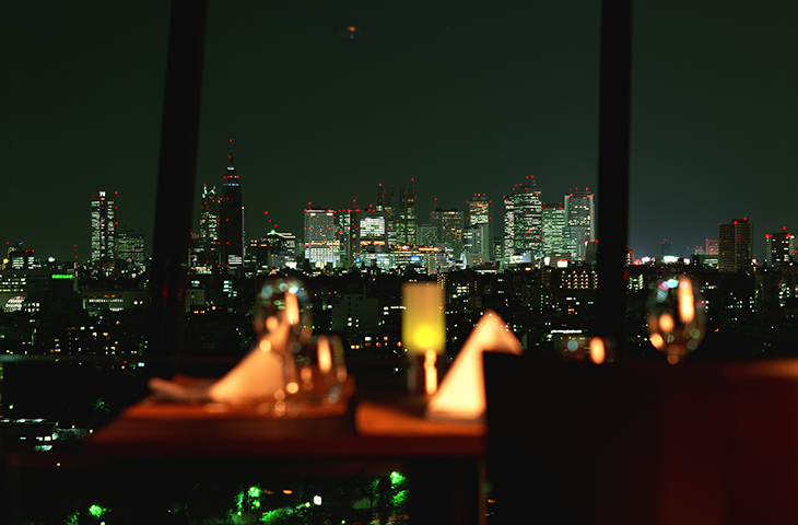 ホテルニューオータニ ザ・メインからの夜景