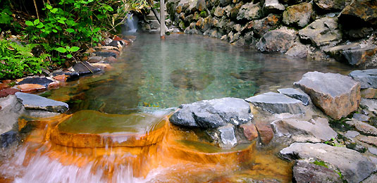 大丸温泉　露天あじさい