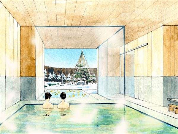 星野リゾート 界 加賀の大浴場イメージ