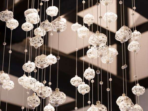 星野リゾート 界 加賀のフロントの加賀水引