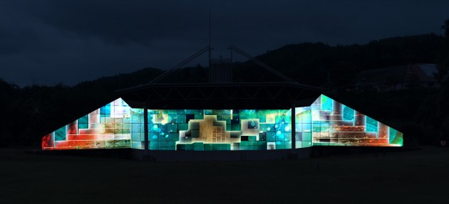 京都イルミエールのプロジェクションマッピング