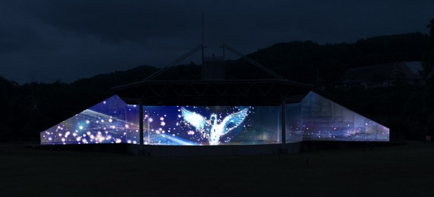 京都イルミエールのプロジェクションマッピング