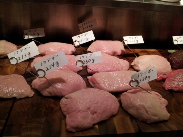 ユーゴ・デノワイエ恵比寿店の精肉
