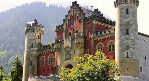 ノイシュバンシュタインのアップ