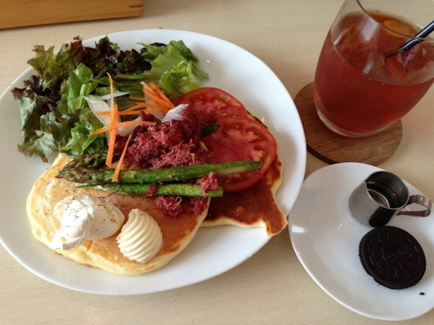 ウズナオムオムの食事系パンケーキ